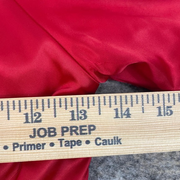 VTG Locker Line Cincinnati Reds Satin Bomber Jacket Red Toddler Size 3 90s - Picture 6 of 10